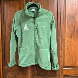 Columbia jacket, green, size small